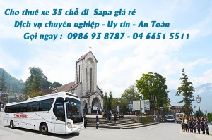 Phú Thành trans cho thuê xe du lịch 35 chỗ  đi Sapa